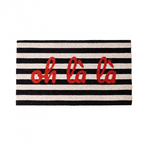 Zerbino da ingresso a righe "Oh Là Là" | Smilza