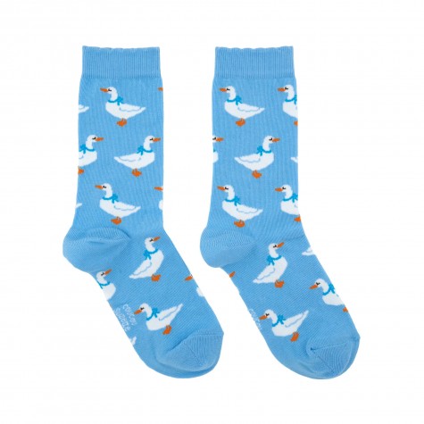 Calzini azzurri con oche | Coucou Suzette