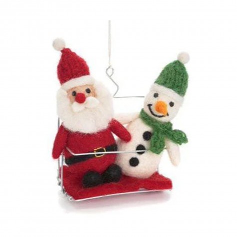 Decorazione natalizia in feltro - Babbo Natale