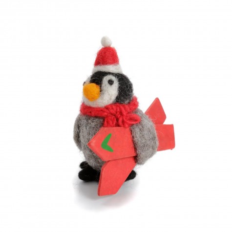 Decorazione natalizia in feltro - Pinguino