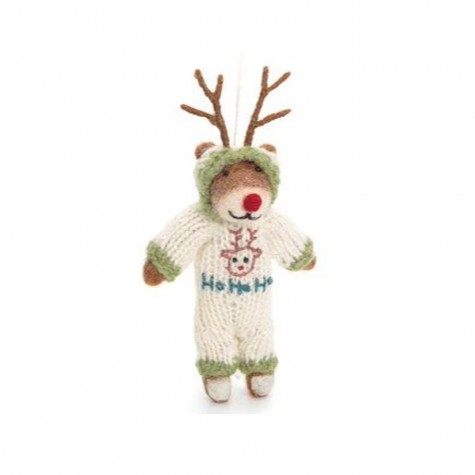 Decorazione natalizia in feltro - Renna