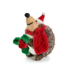 Decorazione natalizia in feltro - Riccio