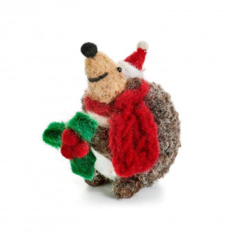 Decorazione natalizia in feltro - Riccio