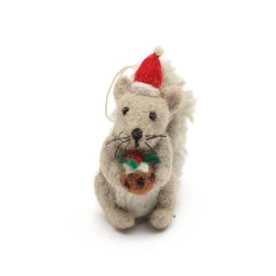 Decorazione natalizia in feltro - Scoiattolo