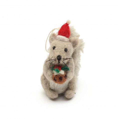 Decorazione natalizia in feltro - Scoiattolo