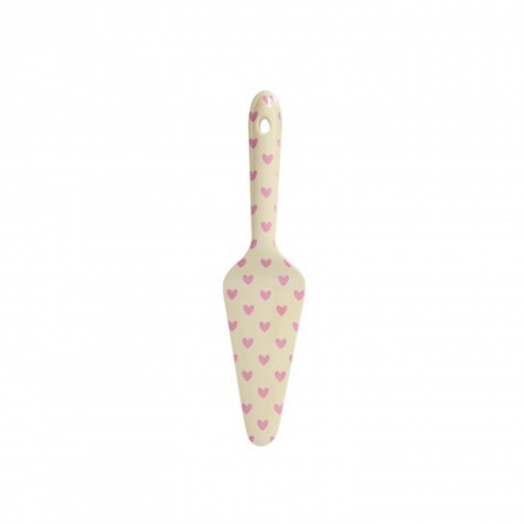 Paletta da torta in melamina con cuori rosa | Rice