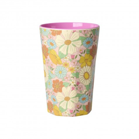 Bicchiere grande in melamina Flower Power | Rice