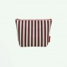 Beauty case a righe bordeaux | Sticky Lemon