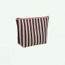 Beauty case a righe bordeaux | Sticky Lemon