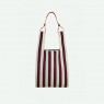 Shopper a righe bordeaux | Sticky Lemon