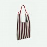 Shopper a righe bordeaux | Sticky Lemon