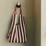 Shopper a righe bordeaux | Sticky Lemon