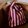 Shopper a righe rosa e bordeaux | Sticky Lemon