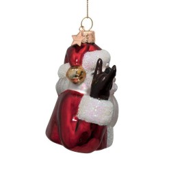 Decorazione in vetro soffiato Babbo Natale Cool | Gallinasmilza 2