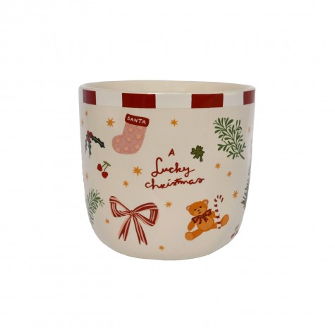 Bicchiere tumbler in ceramica Lucky Christmas | Gallinasmilza
