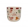 Bicchiere tumbler in ceramica Lucky Christmas | Gallinasmilza