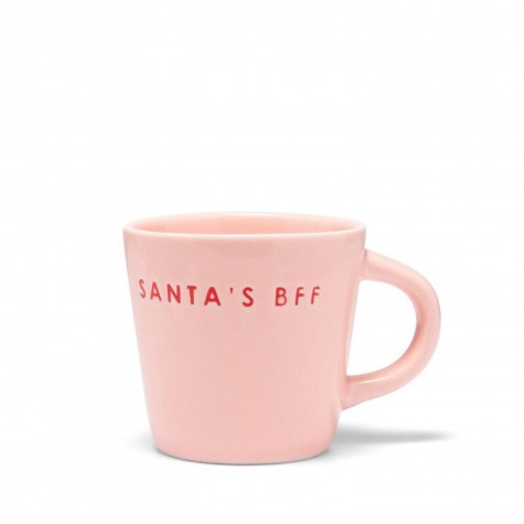 Tazzina da caffè in ceramica "Santa's BFF" | Gallinasmilza