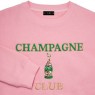 Felpa rosa da donna "Champagne Club" | Gallinasmilza