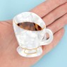 Fermaglio per capelli Tazzina di caffè | Gallinasmilza