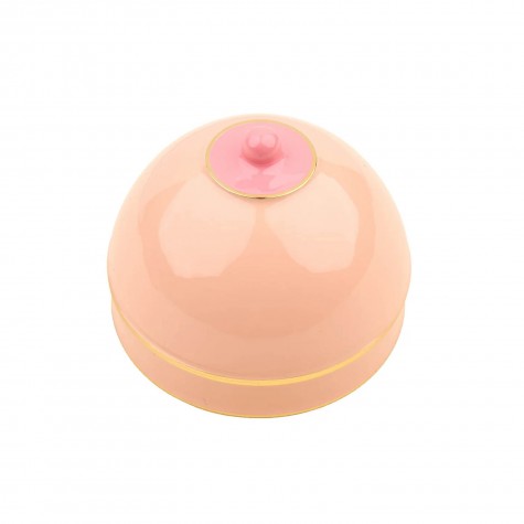 Contenitore porta bijoux a forma di seno rosa | Gallinasmilza