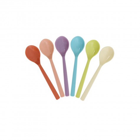 Set 6 cucchiaini da tè in melamina colori assortiti |