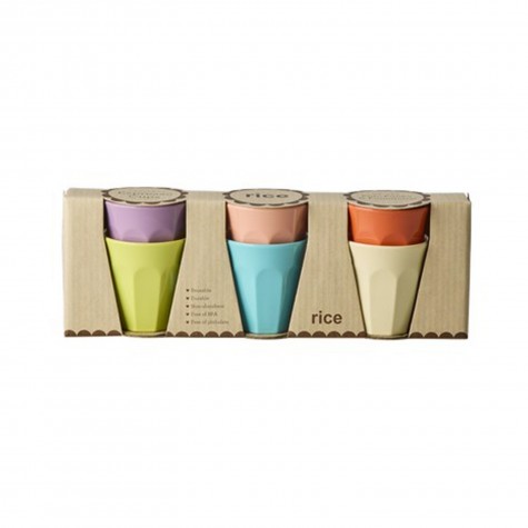 Set 6 tazzine da caffè in melanina colori assortiti |