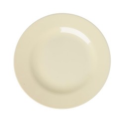 Piatto da dolce in melamina bianco panna | Gallinasmilza