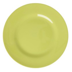 Piatto piano in melamina verde lime | Gallinasmilza