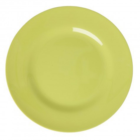Piatto piano in melamina verde lime | Gallinasmilza