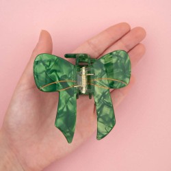 Fermaglio per capelli Fiocco verde 2