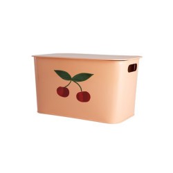 Contenitore piccolo in metallo con ciliegie