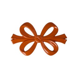 Sottopentola in metallo a forma di fiocco arancione |