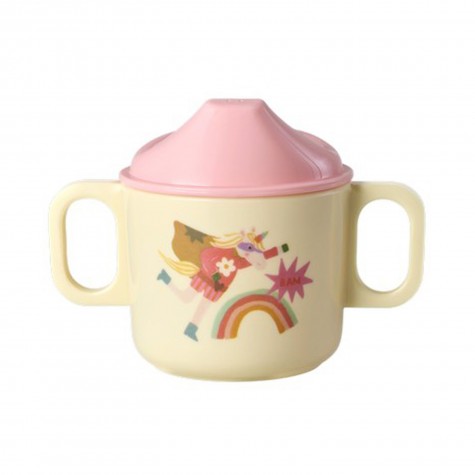 Tazza bimbo con beccuccio e unicorno supereroe | Gallinasmilza