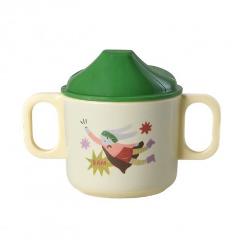 Tazza bimbo con beccuccio e coniglietto supereroe |