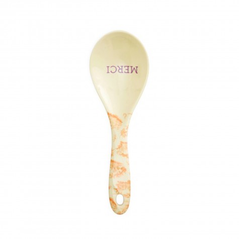 Cucchiaio grande da insalata con scritta Merci | Gallinasmilza