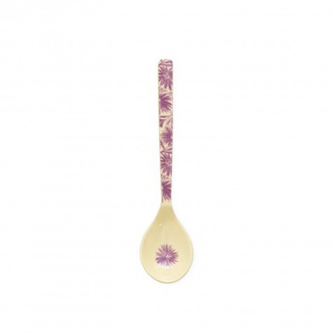 Cucchiaino da tè in melamina con fiori viola | Gallinasmilza