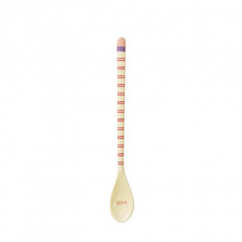 Cucchiaino lungo in melamina con scritta Love | Gallinasmilza