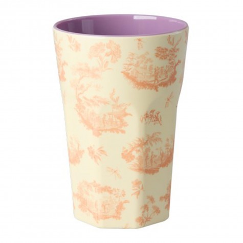 Bicchiere grande in melamina stile Toile de Jouy | Gallinasmilza