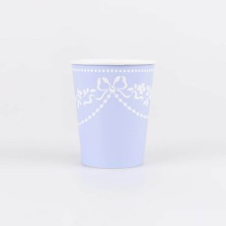 Bicchieri di carta blu...