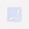 Tovagliolini di carta blu fiordaliso stile Rococò |