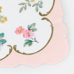 Tovagliolini di carta Rococò con mazzi di fiori | Gallinasmilza 2