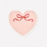 Tovaglioli di carta a forma di cuore con bordo smerlato |