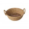Cestino portapane in rafia natural con scritta HELLO |