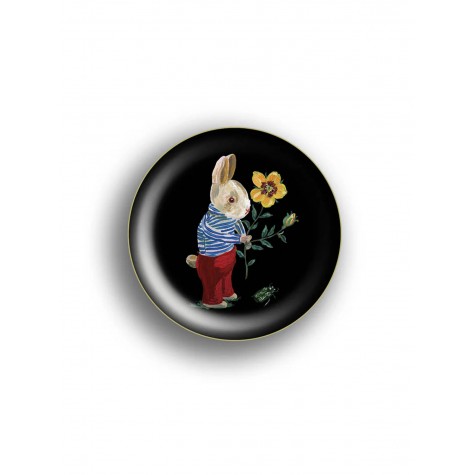 Mini vassoio in legno con coniglietto | Gallinasmilza