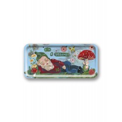 Vassoio in legno con gnomo e scritta "I'm a Dreamer" |