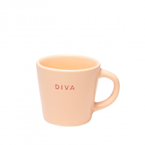 Tazzina da caffè in ceramica rosa "Diva" | Gallinasmilza
