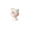 Portauovo in ceramica a forma di gallina rosa | Gallinasmilza