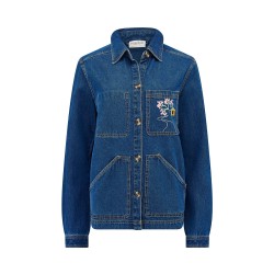 Giacca in blu denim con...