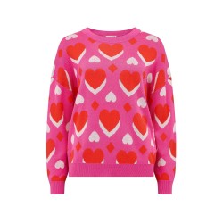 Maglione rosa da donna a...