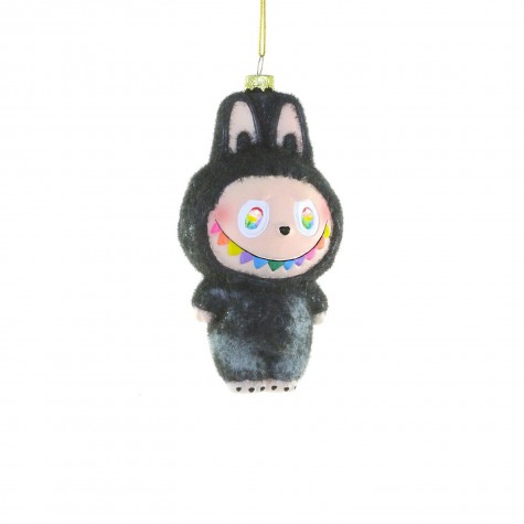 Decorazione in vetro soffiato a forma di Labubu nero |
